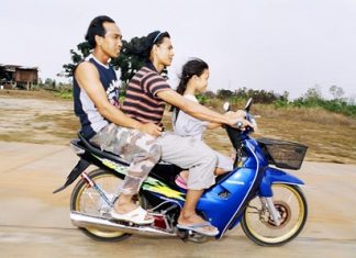 Helmets in Thailand.